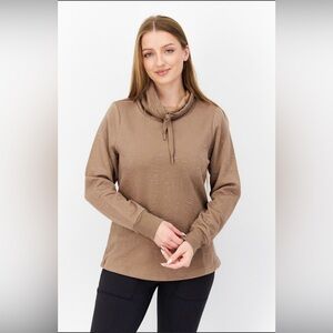 ✨NWT BEARPAW Unique Textured Topography Cowl Neck Sweatshirt